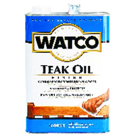 WATCO Transparent Satin Teak Oil-Based Teak Oil 1 gal 67132